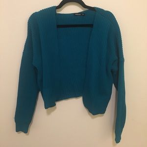 Teal sweater!
